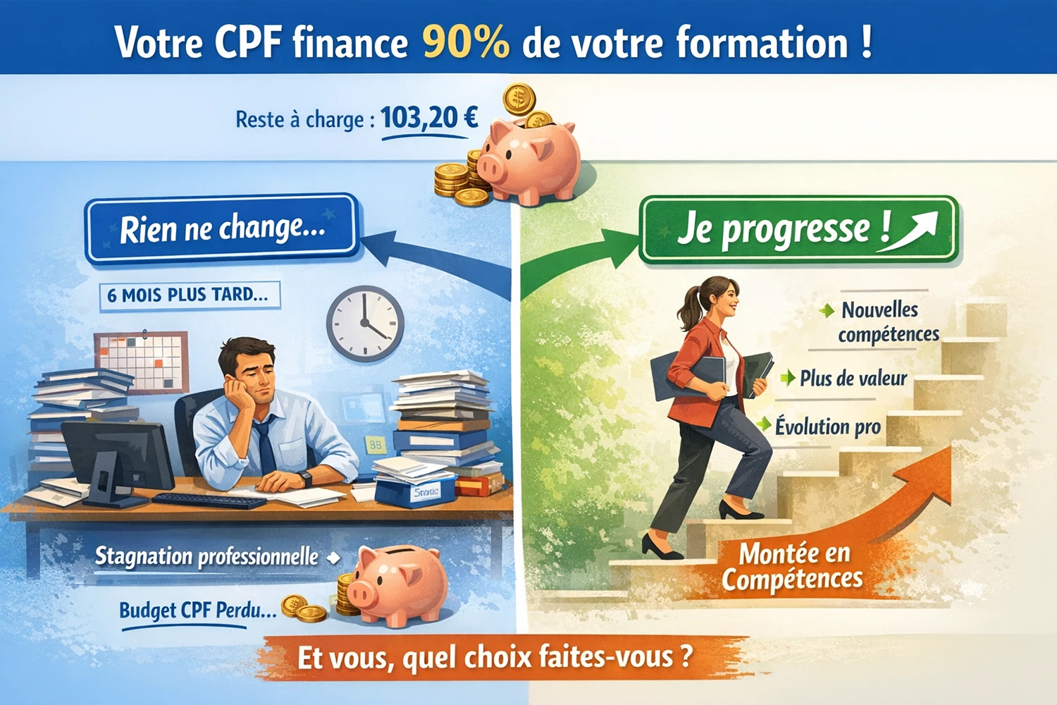 Votre CPF finance 90% de votre formation !